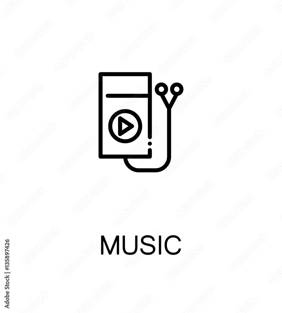 Music flat icon