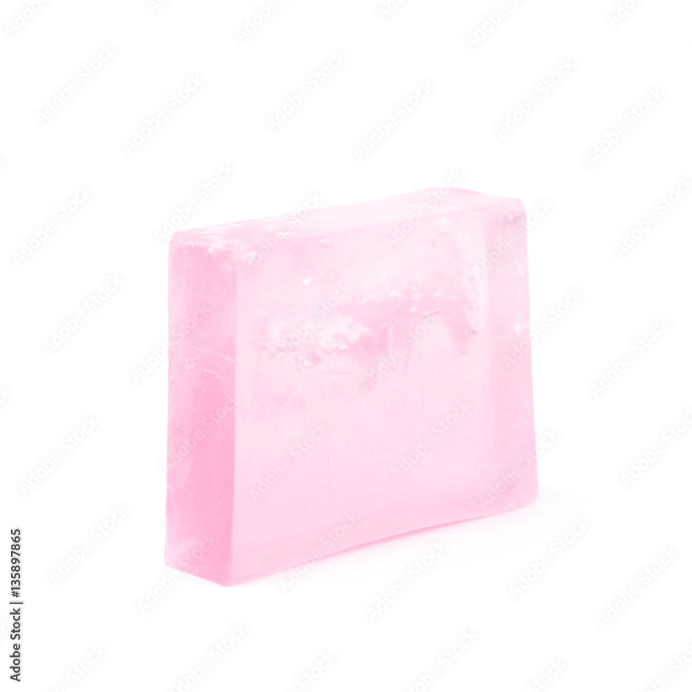 Handmade bar of soap isolated Handmade bar of soap isolated