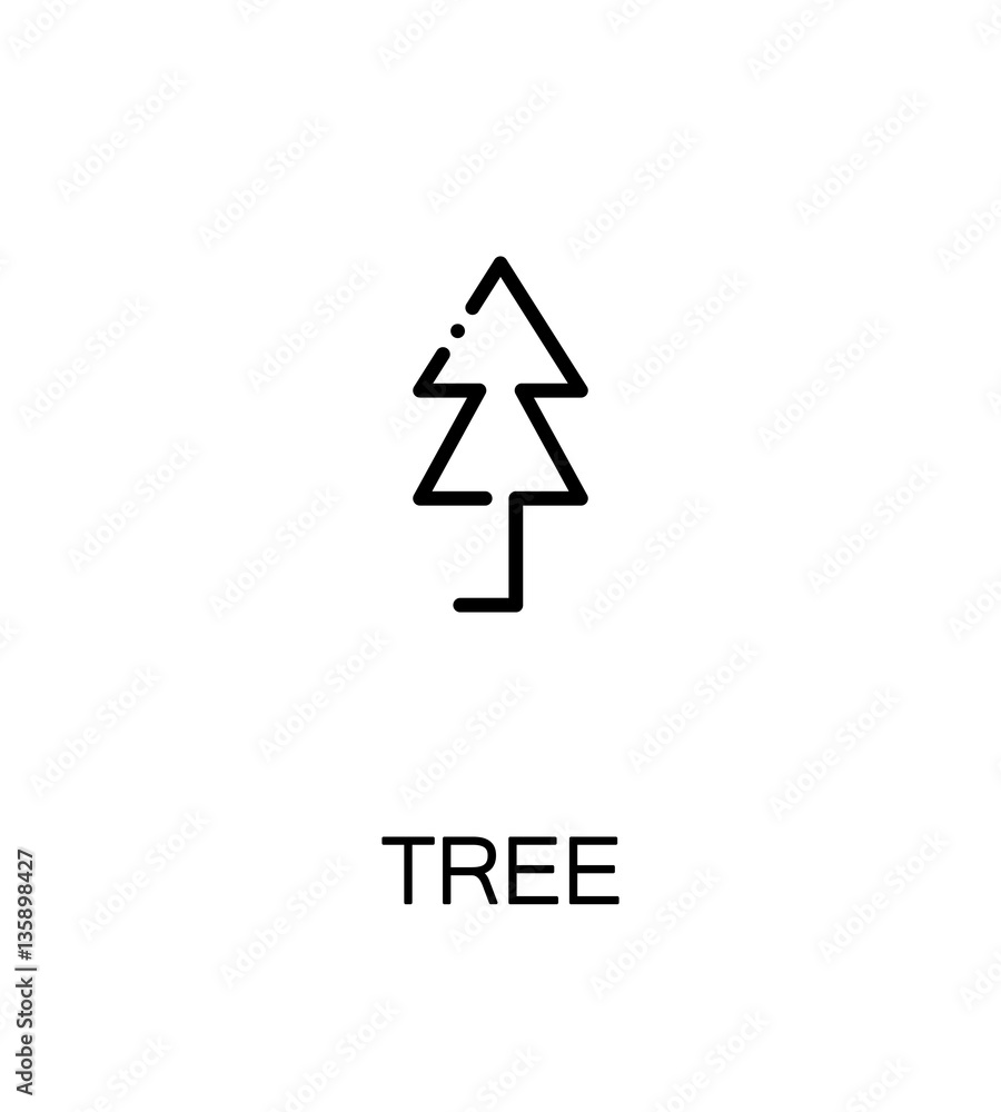 Tree flat icon