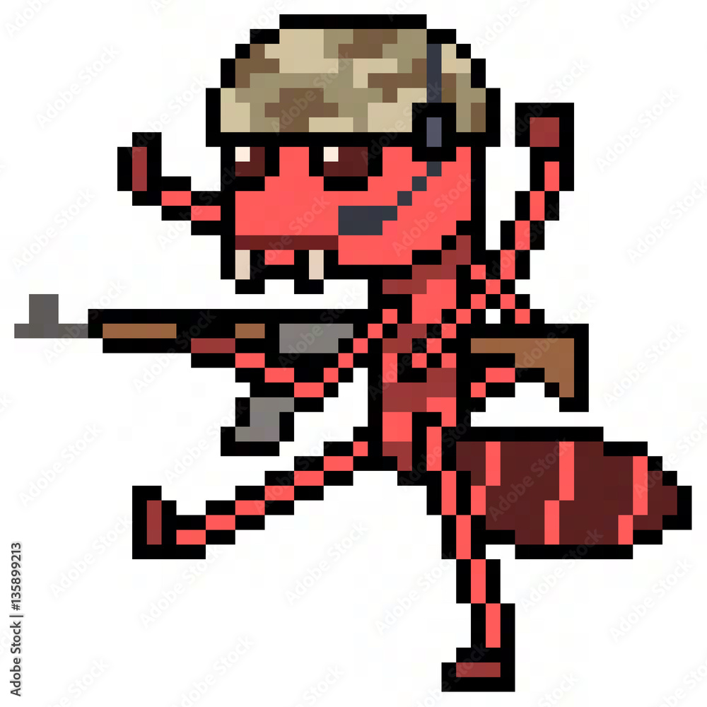 pixel art ant army pixel art ant army