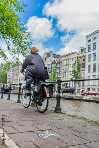 Fototapeta Naklejka Na Ścianę i Meble -  Bicycle in Amsterdam, Netherlands.