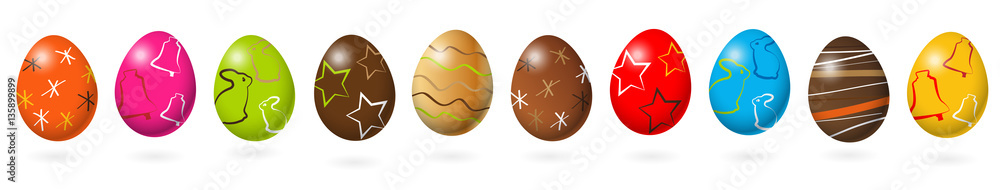 Fototapeta premium Oeufs de Pâques - Easter eggs