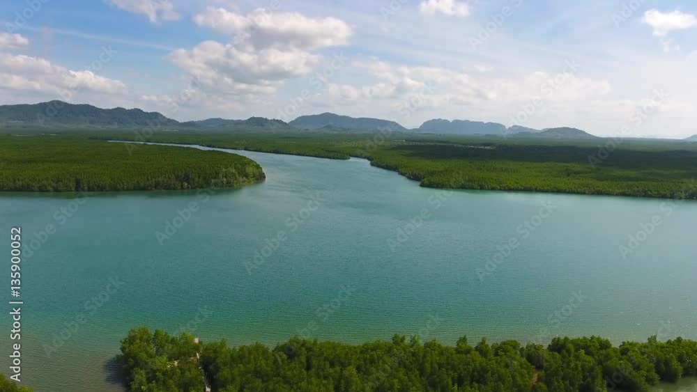 Aerial video of estuaries and strait on Ko Lanta island, Thailand, 4k
Aerial video of estuaries and strait on Ko Lanta island, Thailand, 4k