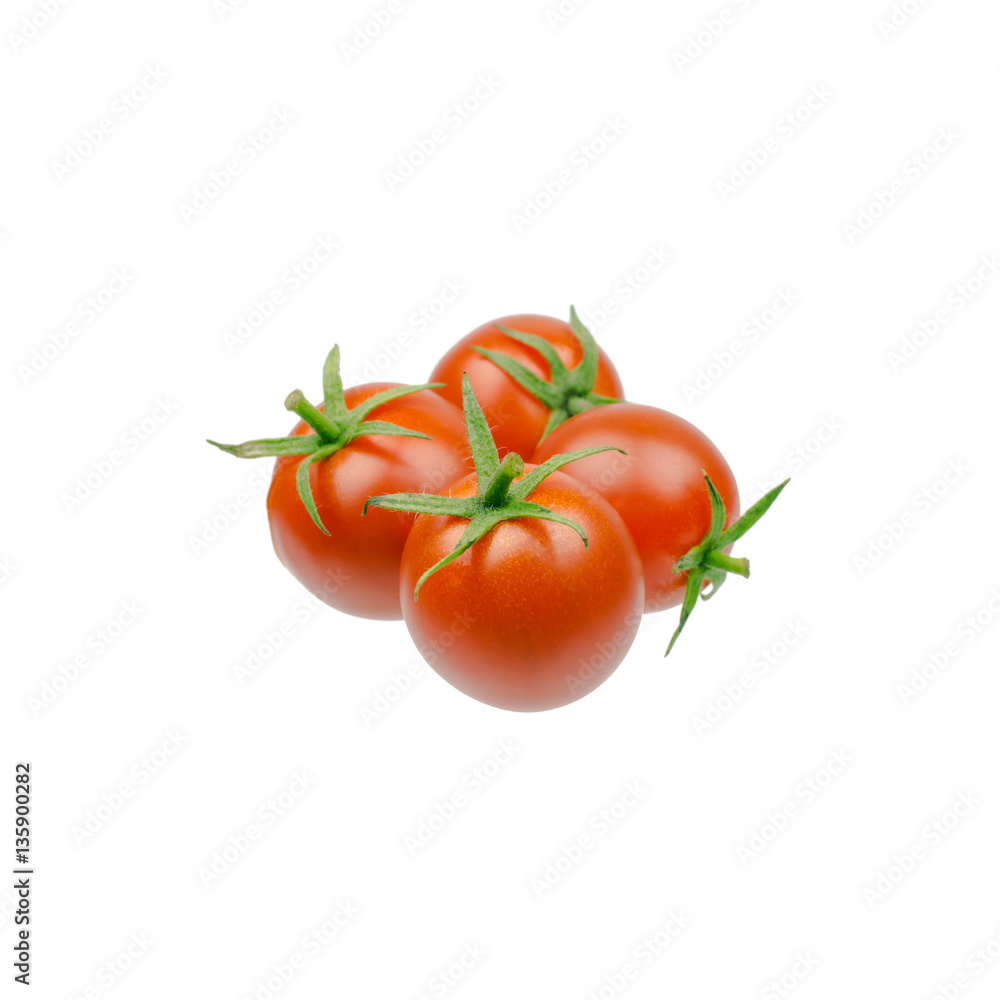 fresh cherry tomato isolated on white background fresh cherry tomato isolated on white background