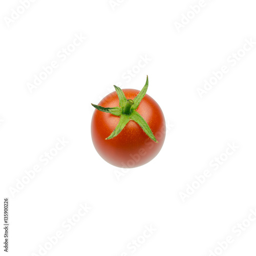 fresh cherry tomato isolated on white background