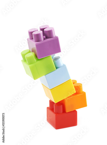 Pile of multiple toy bricks