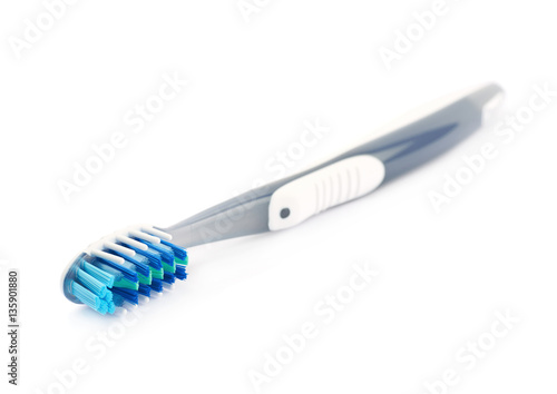 Plastic toothbrush isolated
