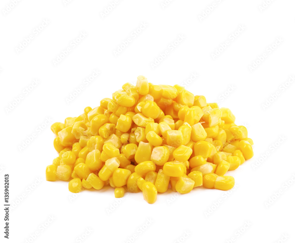 Pile of yellow corn kernels Pile of yellow corn kernels
