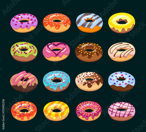 donut icon set