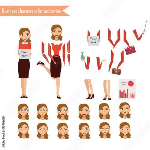 Business Woman for animation