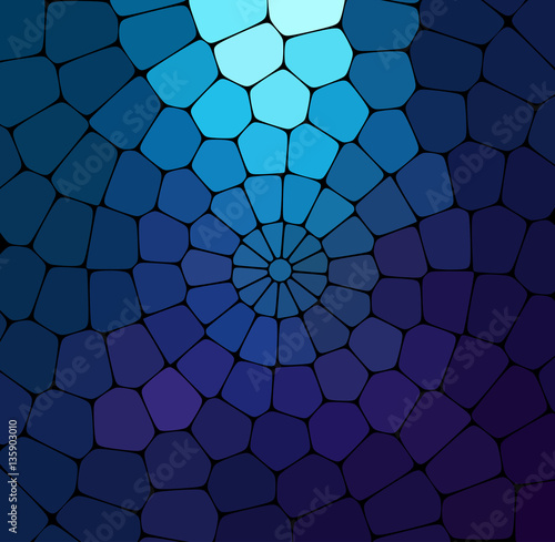 Vector blue stained glass background