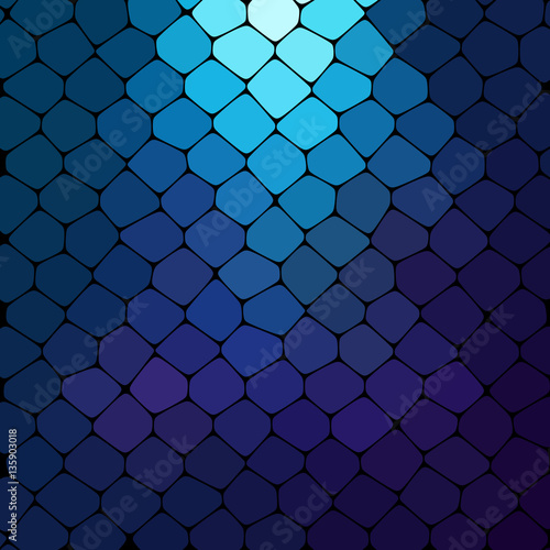 Vector abstract blue glass background