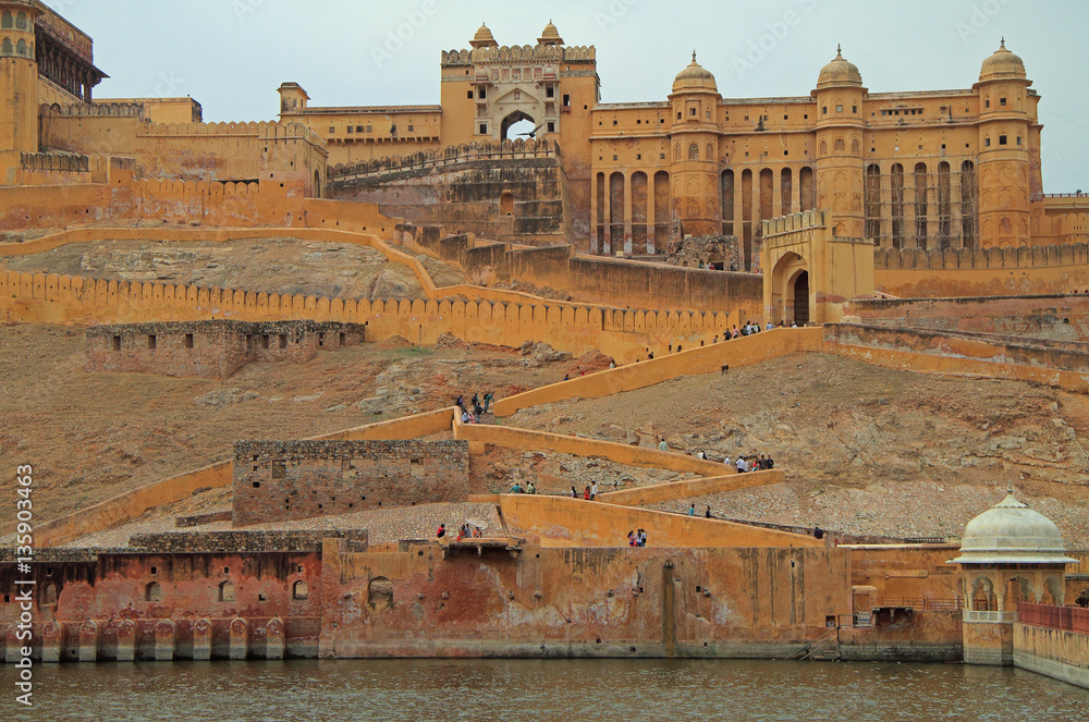 Amer Fort is principal tourist attraction in the Jaipur area