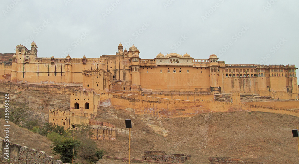 Amer Fort is principal tourist attraction in the Jaipur area