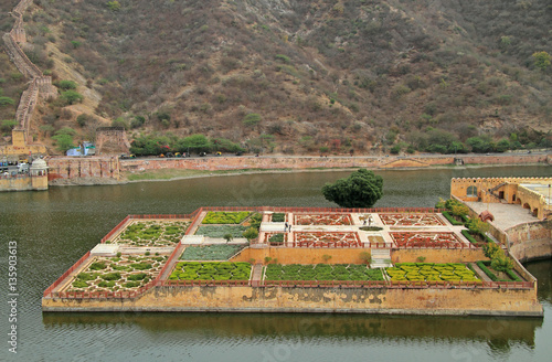 Kesar Kyari Bagh is garden on Maota Lake, India photo