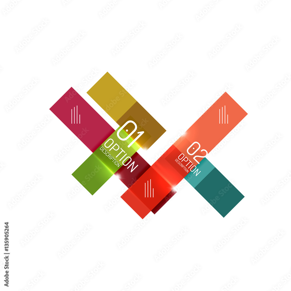 Infographics geometric business template Infographics geometric business template