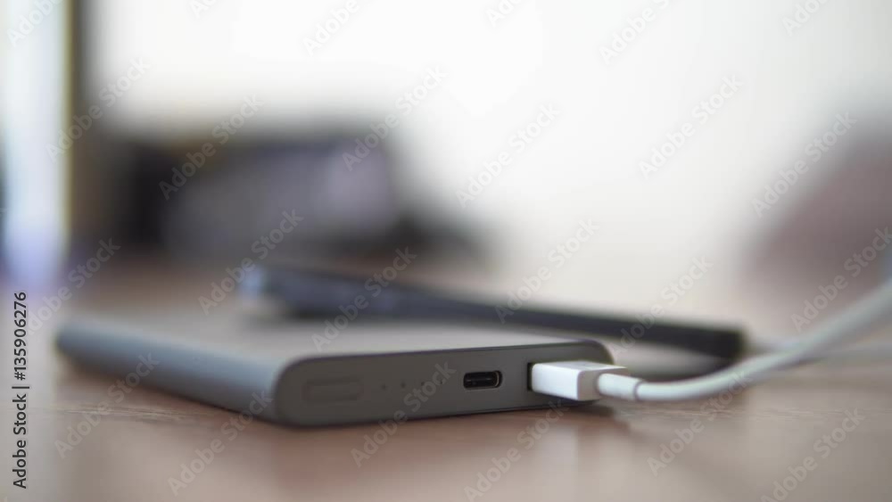 Power bank. Indicators blink while charging Power bank. Indicators blink while charging
