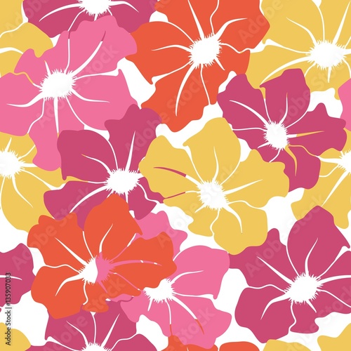 Muster nahtlos auf weissem Hintergrund mit Makro Blumen