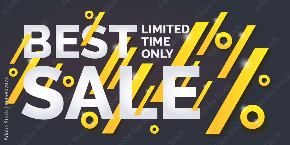 Fototapeta premium Best sale banner.