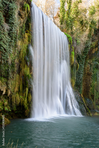 Waterfall at the  monasterio de piedra   Spain
