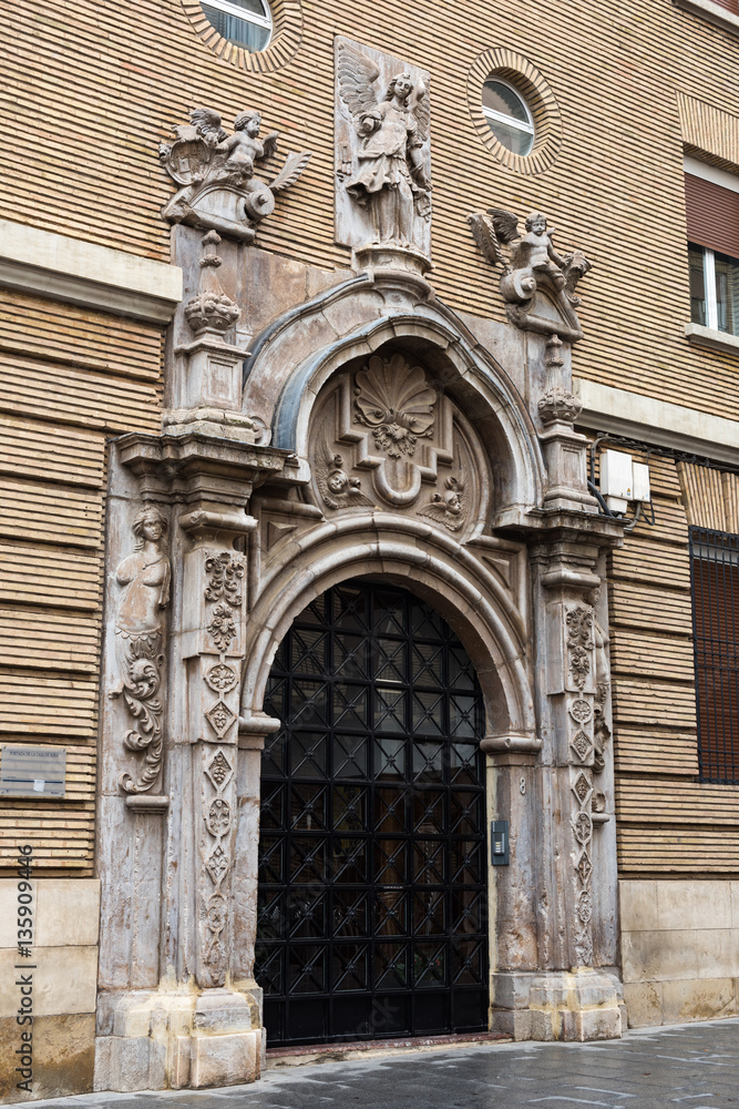Zaragoza (Aragon, Spain), church close up