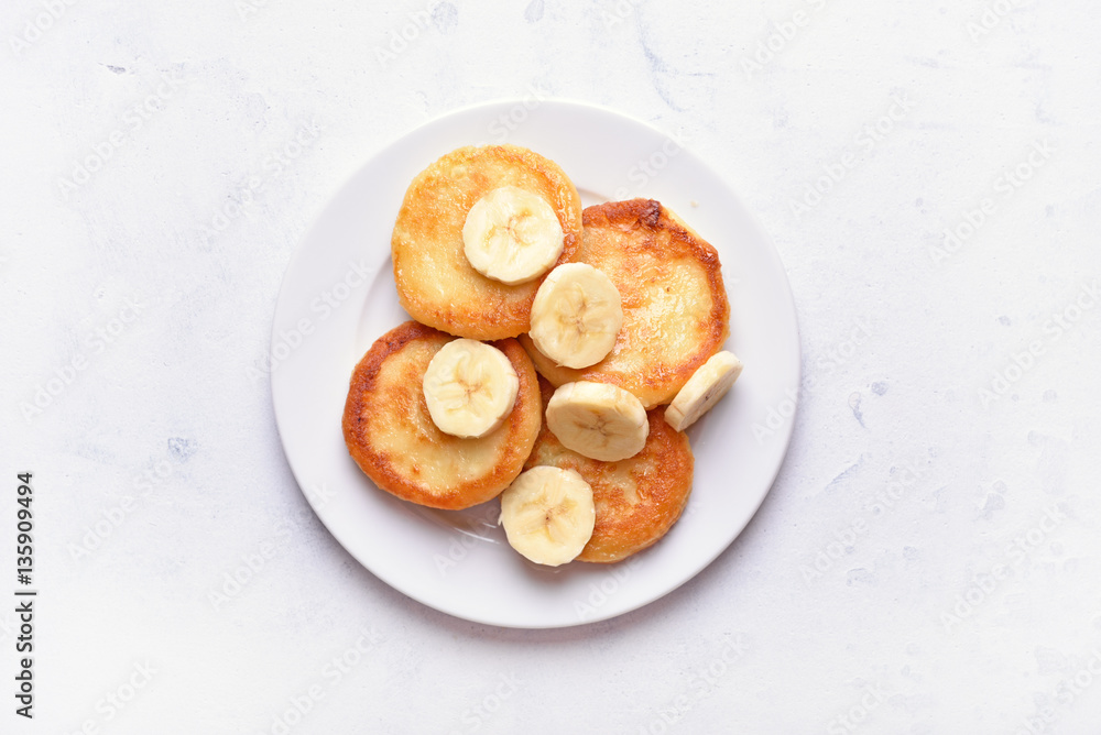 Curd cheese pancakes