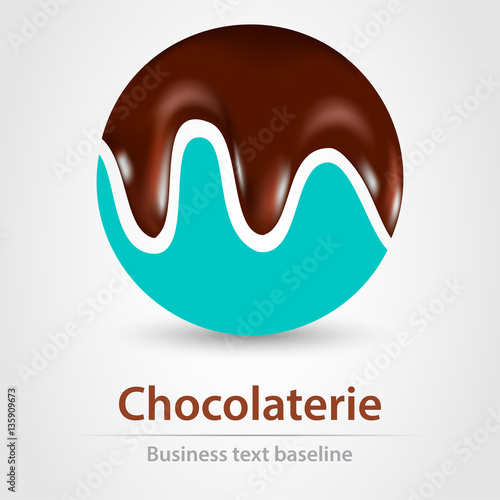 Bild auf Leinwand Chocolaterie business icon