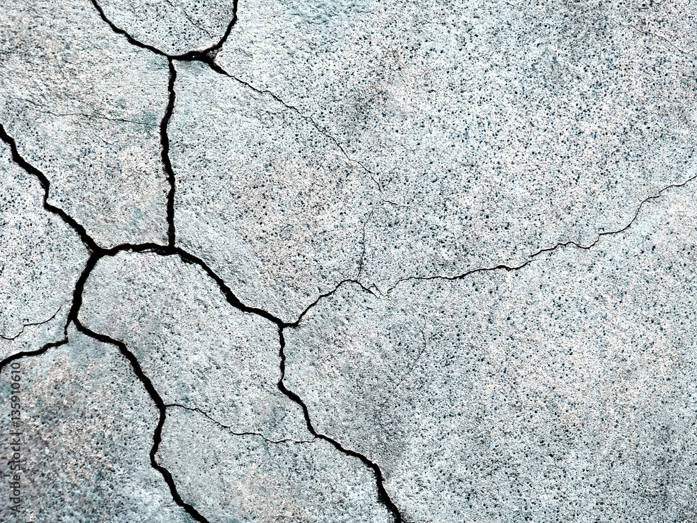 Obraz premium texture gray wall damaged, cement background