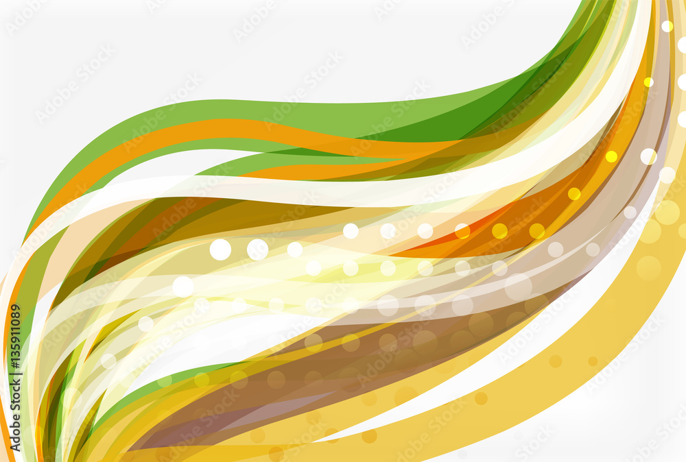 Fototapeta premium Colorful wave stripes and lines