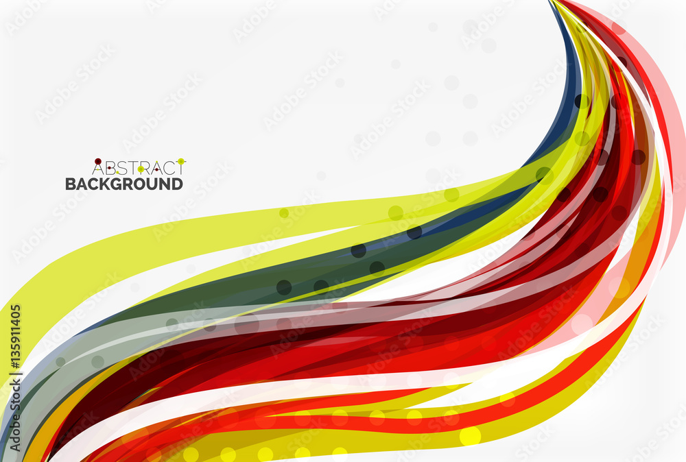 Fototapeta premium Elegant colorful wave, stripes