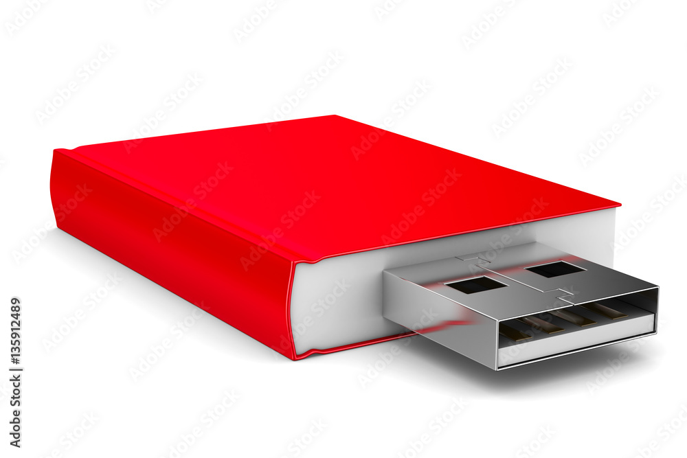 ebook on white background. Isolated 3D image ebook on white background. Isolated 3D image
