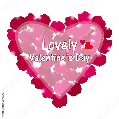 Lovely Valentine's Day, сердце из реалистичных лепестков