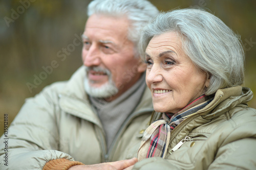 smiling senior couple 