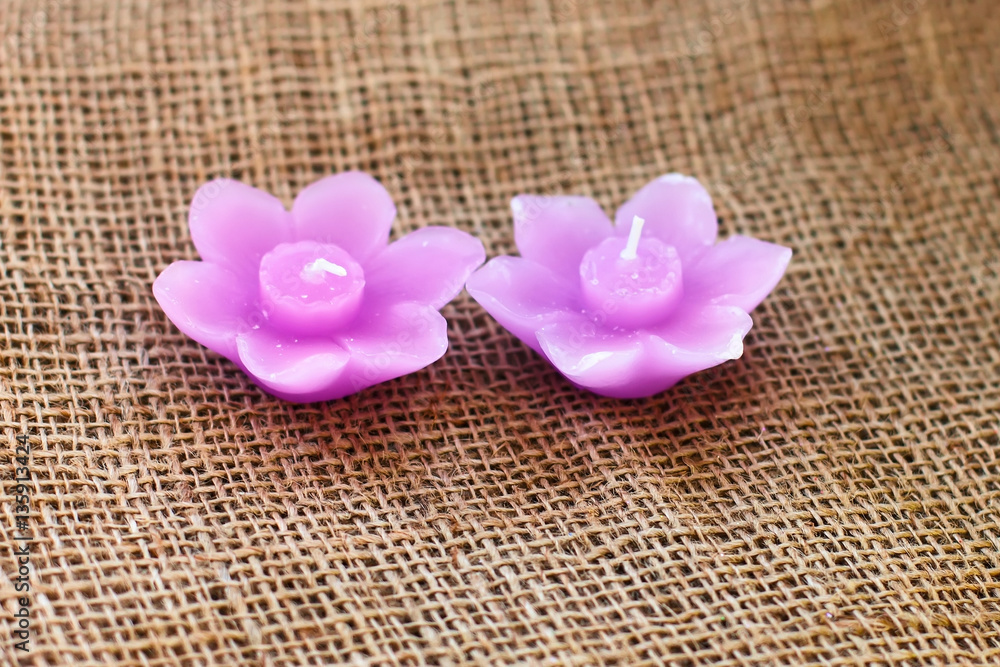 Decorative candle in the shape of a flower. Souvenir gift candle Decorative candle in the shape of a flower. Souvenir gift candle