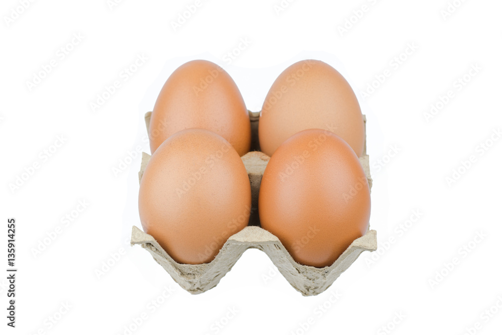 Paper Egg Tray isolated on white background Paper Egg Tray isolated on white background