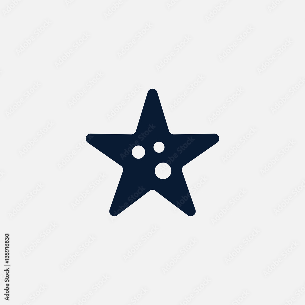 Starfish icon simple illustration Starfish icon simple illustration