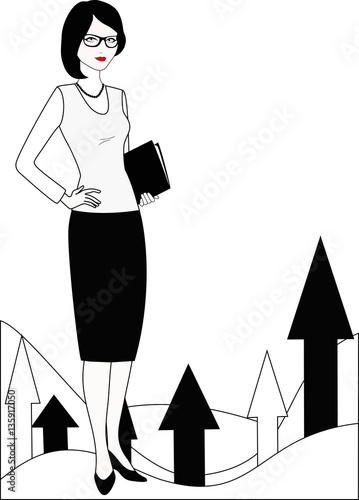 PR specialist in white-black variation