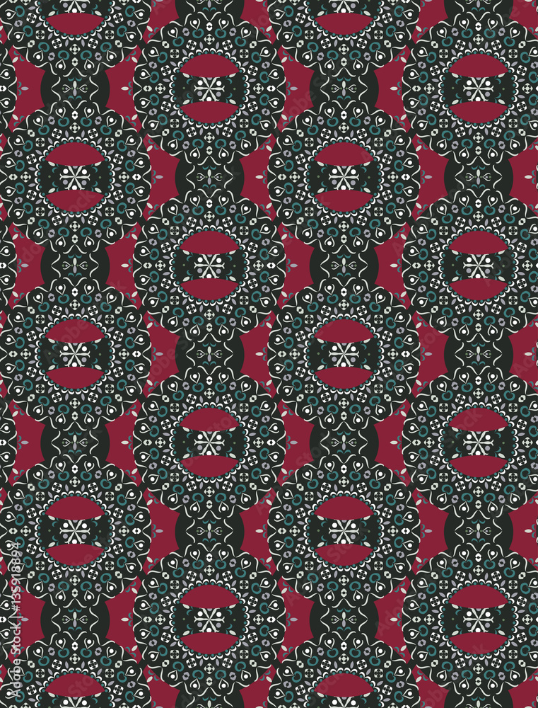  stylish seamless geometric vector pattern in gothic style