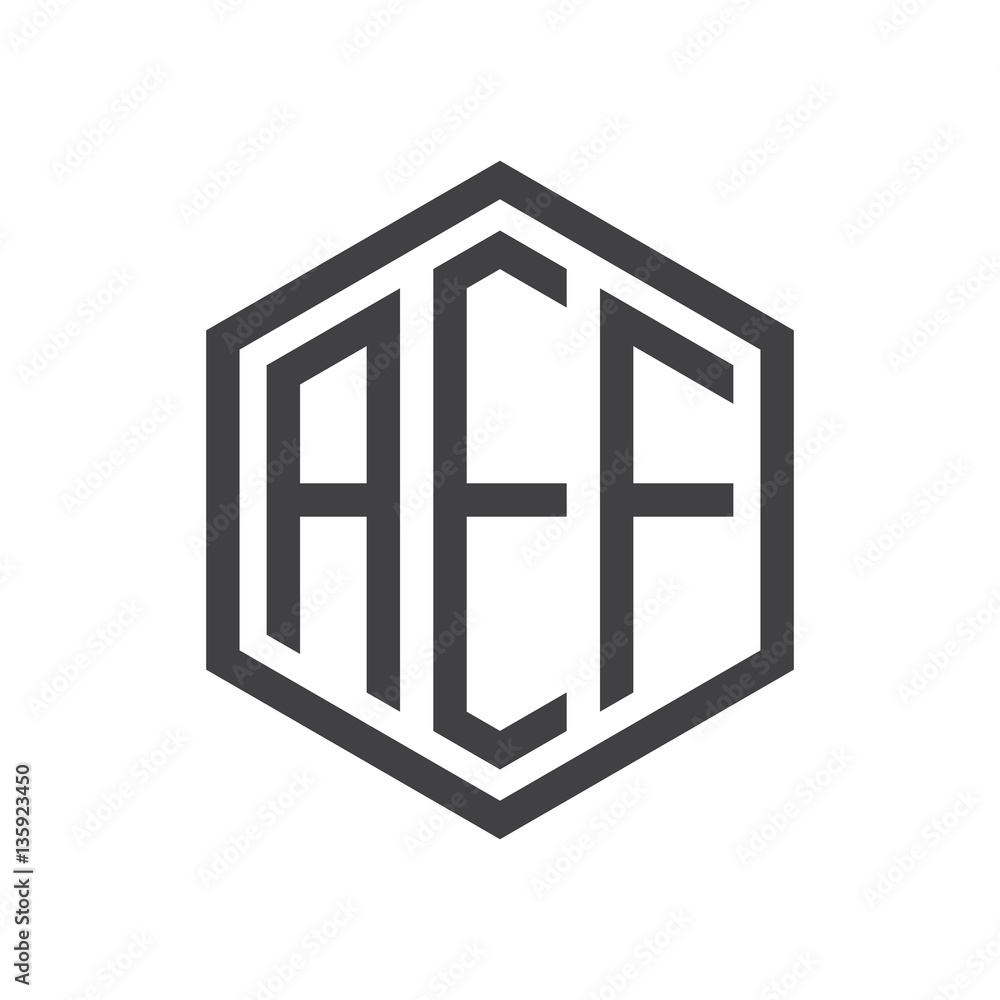 initial three letter logo hexagon black initial three letter logo hexagon black