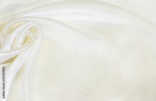 White silk drapery