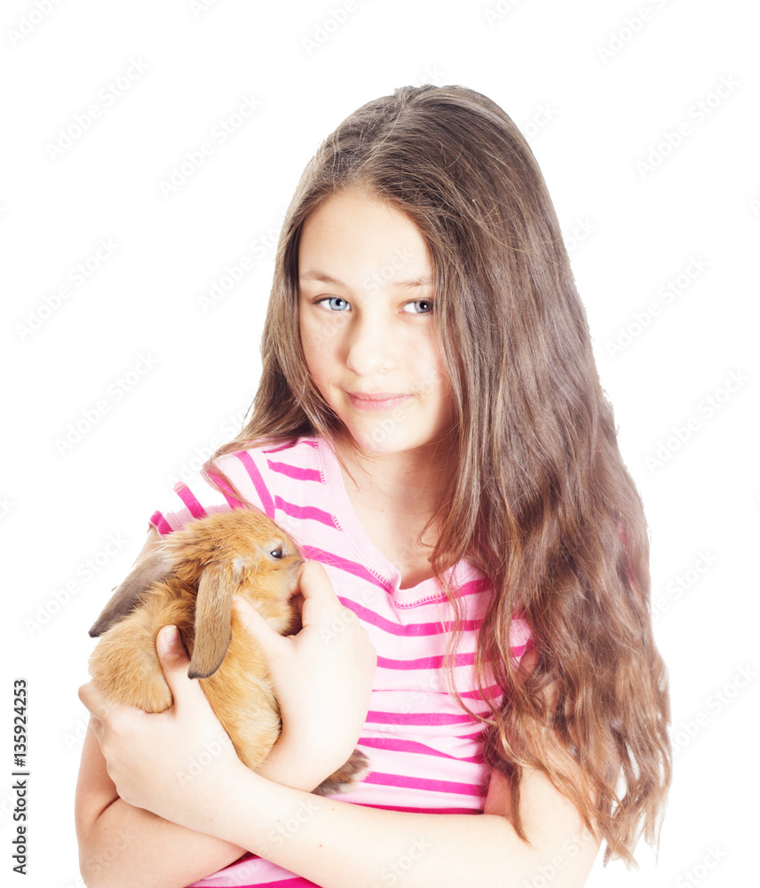 child hugging rabbit child hugging rabbit