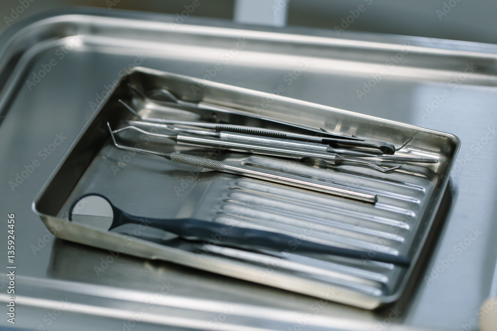 Professional dental tools. Professional dental tools.