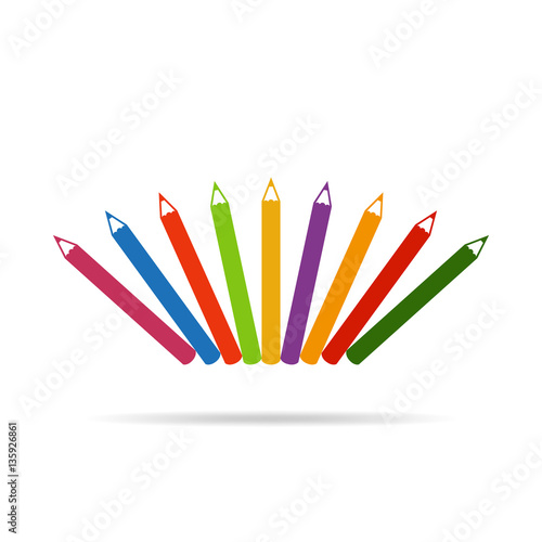 Pencil icons. Vector illustration