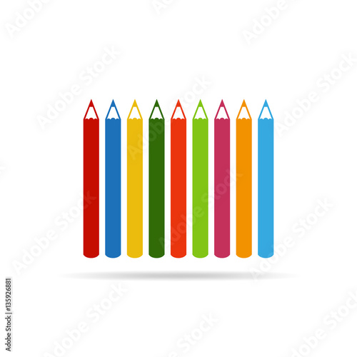 Pencil icons. Vector illustration