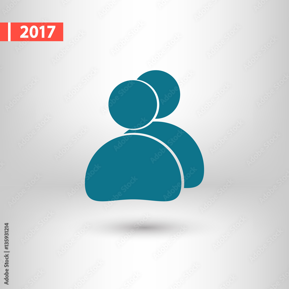 people icon, vector illustration. Flat design style people icon, vector illustration. Flat design style