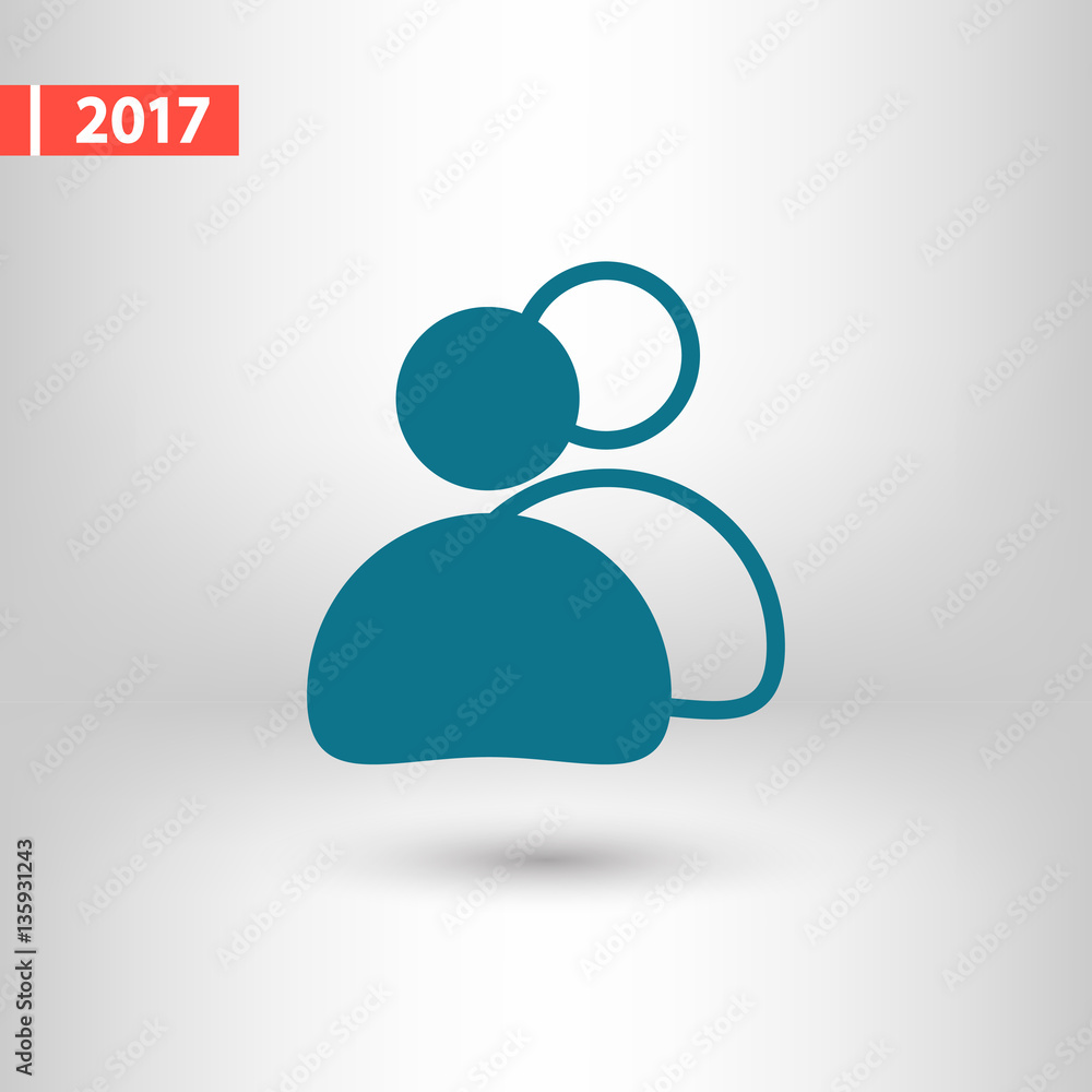 people icon, vector illustration. Flat design style people icon, vector illustration. Flat design style