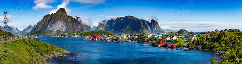 Fotografie, Obraz Lofoten archipelago panorama