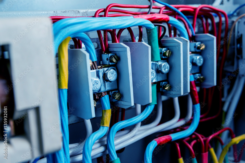 Electrical equipment. Background and texture Electrical equipment. Background and texture