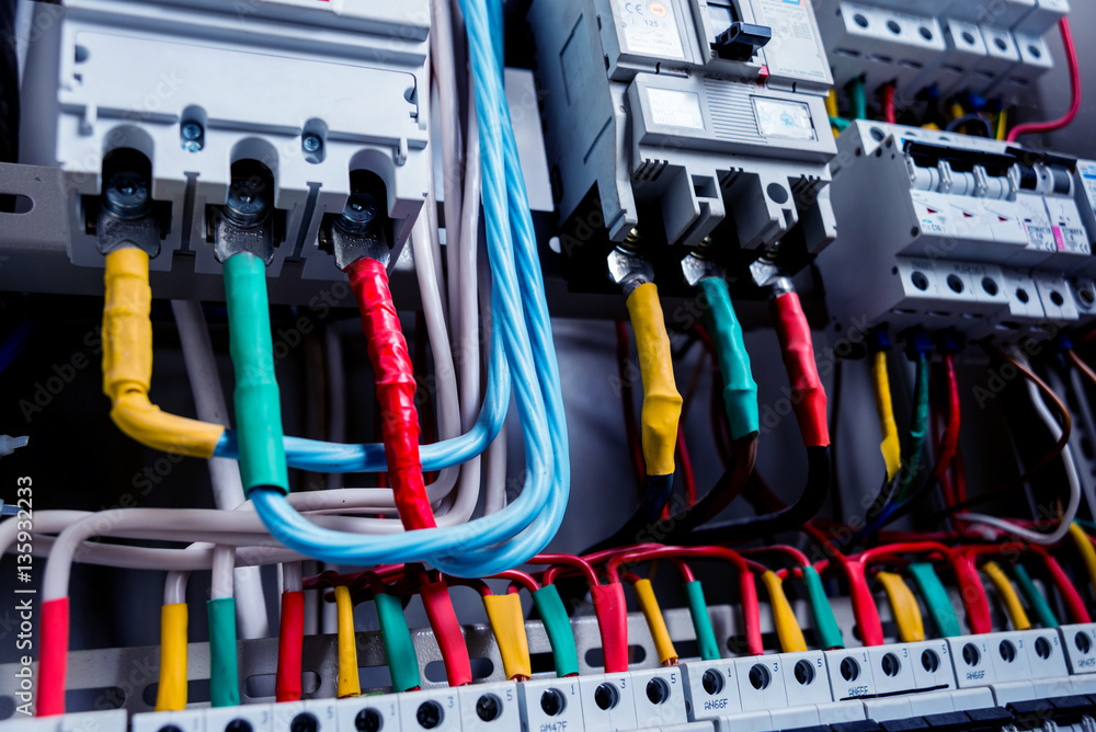 Electrical equipment. Background and texture Electrical equipment. Background and texture