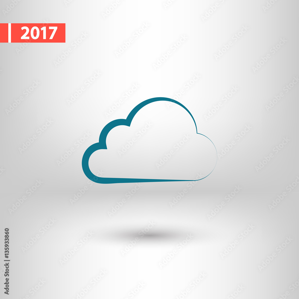 cloud icon, vector illustration. Flat design style cloud icon, vector illustration. Flat design style